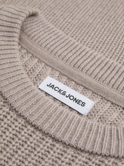 Jack & Jones Kaito Knit Crew Neck Pullover Atmosphere - Gensere og hettegensere - Store hettegensere - 2XL-14XL