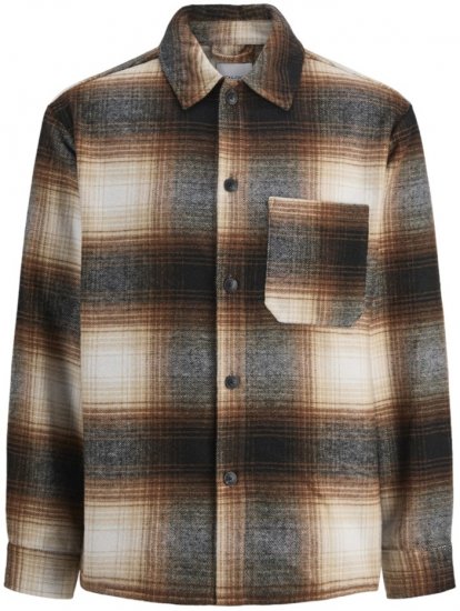 Jack & Jones Zac Long Sleeve Heavy Brush Overshirt Monks Robe - Skjorter - Store skjorter - 2XL-8XL