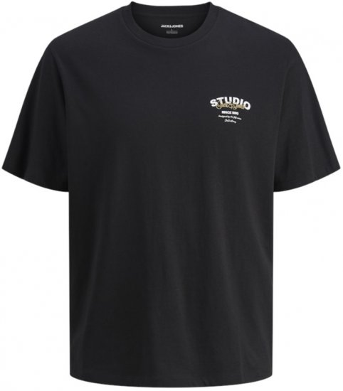 Jack & Jones Yuki Crew Neck T-Shirt Black - T-skjorter - Store T-skjorter - 2XL-14XL