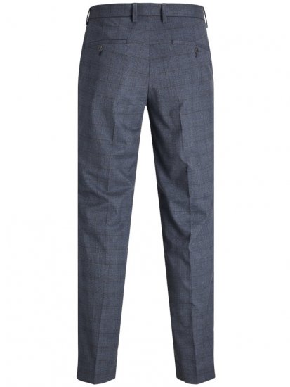 Jack & Jones Harry Pedro Formal Check Trousers Dark Navy - Jeans og bukser - Store Bukser og Store Jeans