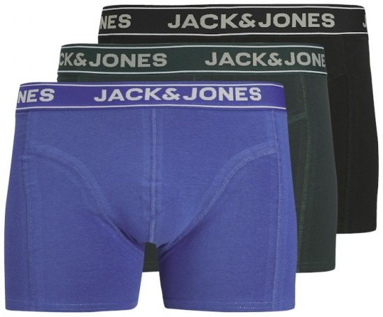 Jack & Jones Black Friday Trunks 3-Pack Blue Black - Undertøy & badetøy - Undertøy store størrelser 