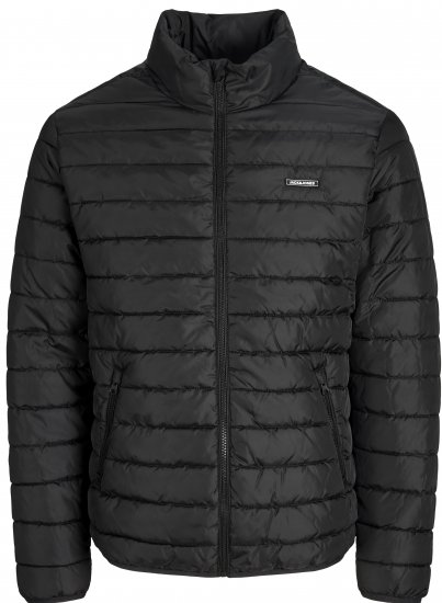 Jack & Jones Elvis Light Puffer Collar Jacket Black - Jakker - Store jakker - 2XL-12XL