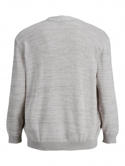 Jack & Jones Blasonic Knit Cardigans Egret - Gensere og hettegensere - Store hettegensere - 2XL-14XL