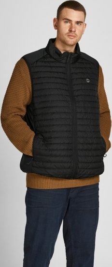 Jack & Jones MULTI BODYWARMER With COLLAR Black - Jakker - Store jakker - 2XL-12XL
