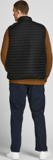 Jack & Jones MULTI BODYWARMER With COLLAR Black - Jakker - Store jakker - 2XL-12XL