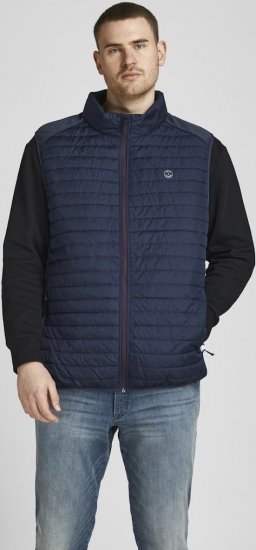 Jack & Jones MULTI BODYWARMER With COLLAR Navy Blazer - Jakker - Store jakker - 2XL-12XL