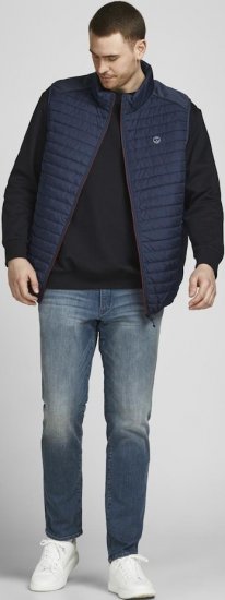 Jack & Jones MULTI BODYWARMER With COLLAR Navy Blazer - Jakker - Store jakker - 2XL-12XL