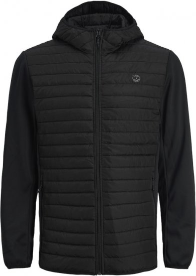 Jack & Jones MULTI QUILTED SET-IN Sleeves Jacket Black - Jakker - Store jakker - 2XL-12XL