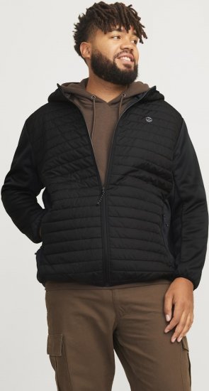 Jack & Jones MULTI QUILTED SET-IN Sleeves Jacket Black - Jakker - Store jakker - 2XL-12XL