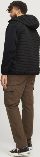 Jack & Jones MULTI QUILTED SET-IN Sleeves Jacket Black - Jakker - Store jakker - 2XL-12XL