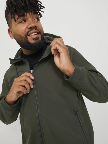 Jack & Jones BASIC Water-Resistant Softshell Jacket Green - Jakker - Store jakker - 2XL-12XL