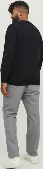Jack & Jones BASIC Knitted Sweater Black - Gensere og hettegensere - Store hettegensere - 2XL-14XL