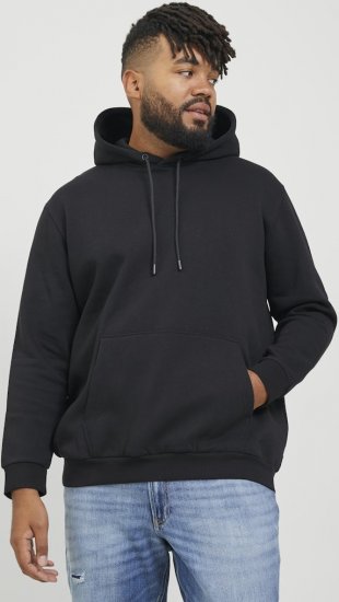 Jack & Jones BRADLEY Hoodie Black - Gensere og hettegensere - Store hettegensere - 2XL-14XL