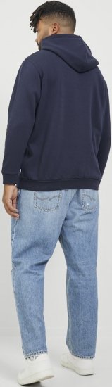 Jack & Jones BRADLEY Hoodie Navy Blazer - Gensere og hettegensere - Store hettegensere - 2XL-14XL