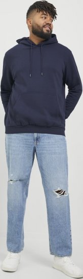Jack & Jones BRADLEY Hoodie Navy Blazer - Gensere og hettegensere - Store hettegensere - 2XL-14XL