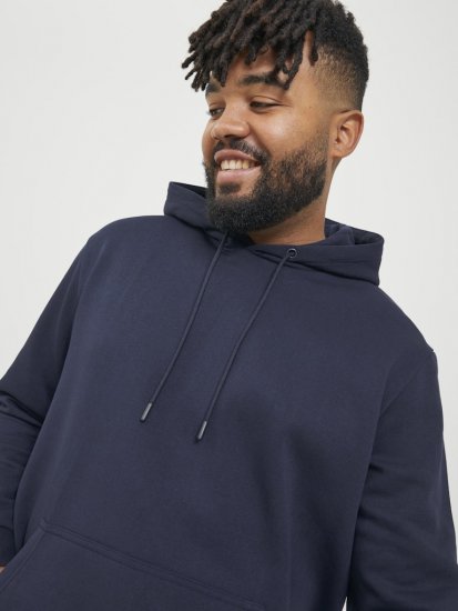 Jack & Jones BRADLEY Hoodie Navy Blazer - Gensere og hettegensere - Store hettegensere - 2XL-14XL