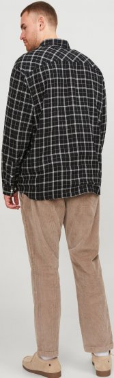 Jack & Jones JORCOZY FLANNEL CHECK SHIRT LS Black - Skjorter - Store skjorter - 2XL-8XL
