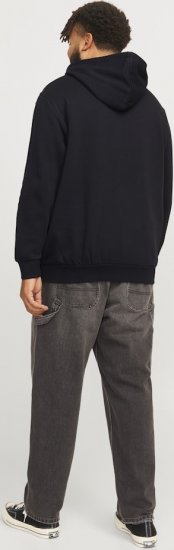 Jack & Jones CORP LOGO PLAY 5 Print Hoodie Black - Gensere og hettegensere - Store hettegensere - 2XL-14XL