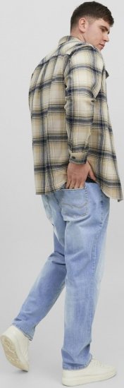 Jack & Jones MIKE JORIGINAL SQ 330 Jeans Blue Denim - Jeans og bukser - Store Bukser og Store Jeans