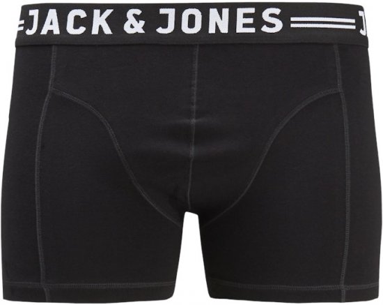 Jack & Jones SENSE Trunks 3-Pack Black - Undertøy & badetøy - Undertøy store størrelser 