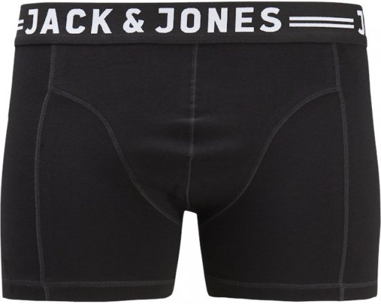 Jack & Jones SENSE Trunks 3-Pack Black - Undertøy & badetøy - Undertøy store størrelser 