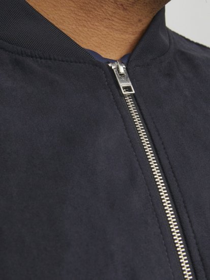 Jack & Jones ROCKY Faux Suede Bomber Jacket Jet Black - Jakker - Store jakker - 2XL-12XL