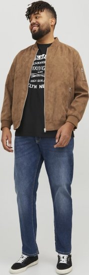 Jack & Jones ROCKY Faux Suede Bomber Jacket Brown - Jakker - Store jakker - 2XL-12XL