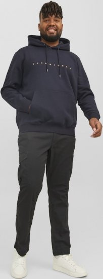 Jack & Jones STAR Hoodie Dark Navy - Gensere og hettegensere - Store hettegensere - 2XL-14XL