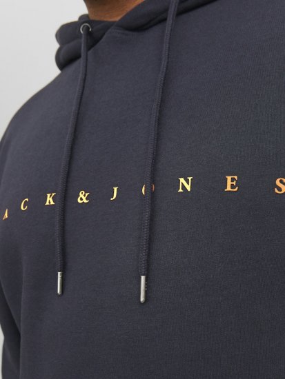 Jack & Jones STAR Hoodie Dark Navy - Gensere og hettegensere - Store hettegensere - 2XL-14XL