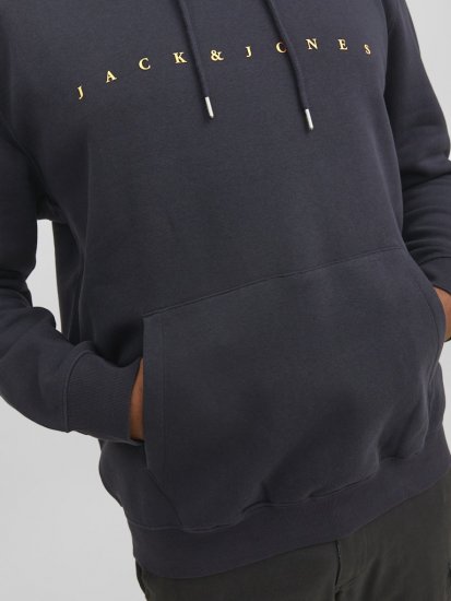 Jack & Jones STAR Hoodie Dark Navy - Gensere og hettegensere - Store hettegensere - 2XL-14XL