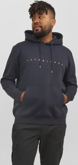 Jack & Jones STAR Hoodie Dark Navy - Gensere og hettegensere - Store hettegensere - 2XL-14XL