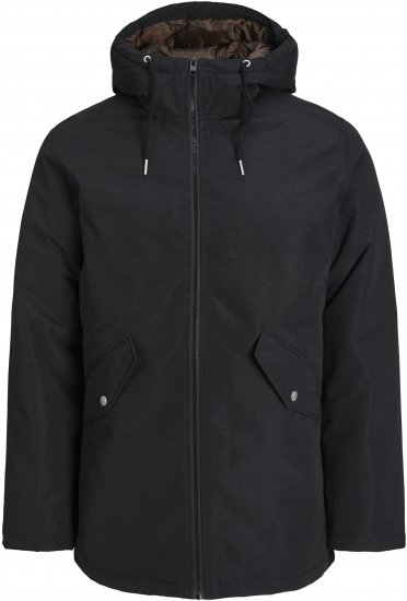 Jack & Jones JJLOOP Parka Black - Jakker - Store jakker - 2XL-12XL