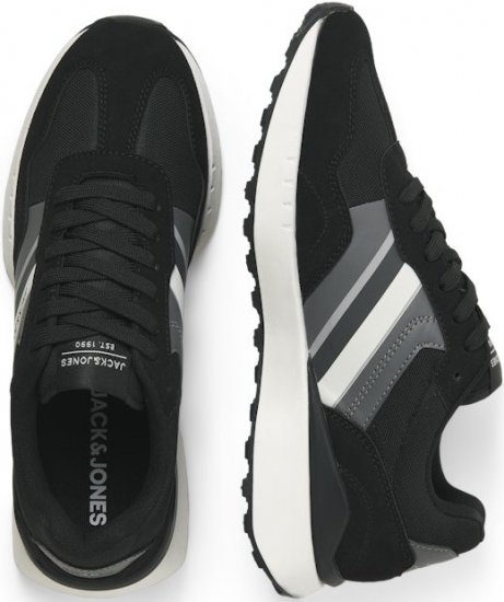 Jack & Jones Boston Combo Sneakers Black - Herresko 40-52 - Herresko i store størrelser
