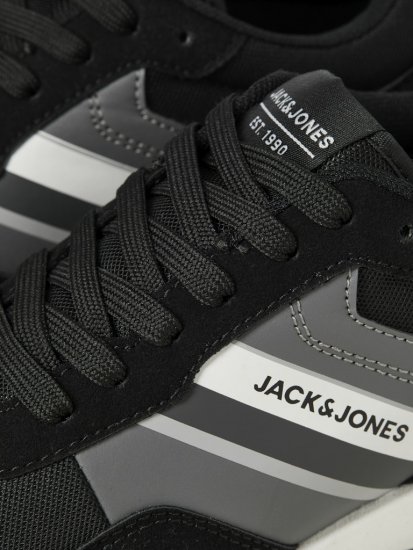 Jack & Jones Boston Combo Sneakers Black - Herresko 40-52 - Herresko i store størrelser