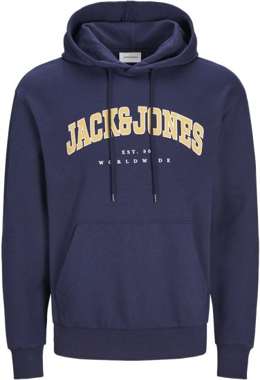 Jack & Jones CALEB Hoodie Navy Blazer - Gensere og hettegensere - Store hettegensere - 2XL-14XL
