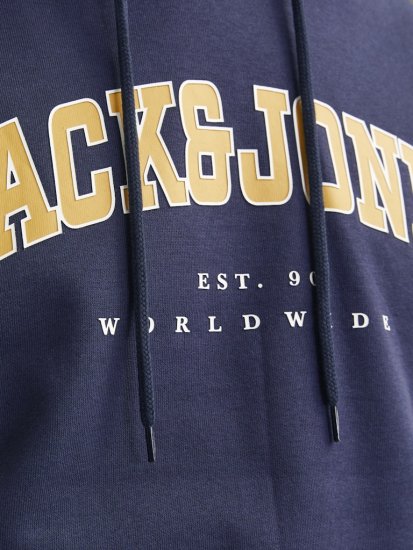 Jack & Jones CALEB Hoodie Navy Blazer - Gensere og hettegensere - Store hettegensere - 2XL-14XL