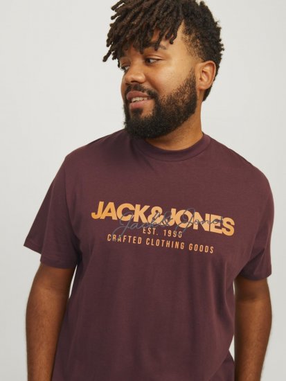 Jack & Jones JJALVIS Vineyard Wine - T-skjorter - Store T-skjorter - 2XL-14XL