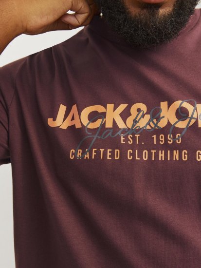 Jack & Jones JJALVIS Vineyard Wine - T-skjorter - Store T-skjorter - 2XL-14XL