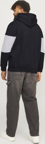 Jack & Jones LEGACY 2 Color Hoodie Black - Gensere og hettegensere - Store hettegensere - 2XL-14XL