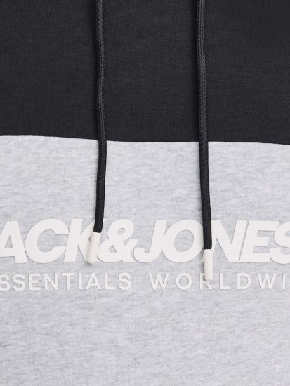 Jack & Jones LEGACY 2 Color Hoodie Black - Gensere og hettegensere - Store hettegensere - 2XL-14XL