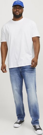 Jack & Jones BRADLEY T-Shirt White - T-skjorter - Store T-skjorter - 2XL-14XL