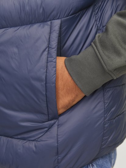 Jack & Jones SPRINT True Red Stitches BODYWARMER Navy Blazer - Jakker - Store jakker - 2XL-12XL