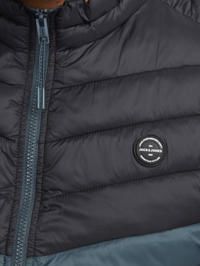 Jack & Jones SPRINT Black Blocking BODYWARMER With Collar Dark Turquoise - Jakker - Store jakker - 2XL-12XL