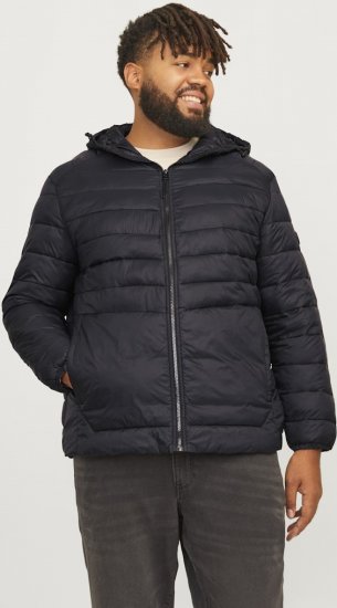 Jack & Jones SPRINT Quilted Hooded Jacket Black - Jakker - Store jakker - 2XL-12XL