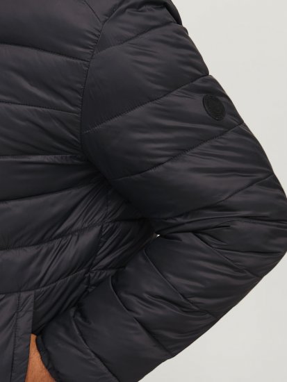 Jack & Jones SPRINT Quilted Hooded Jacket Black - Jakker - Store jakker - 2XL-12XL