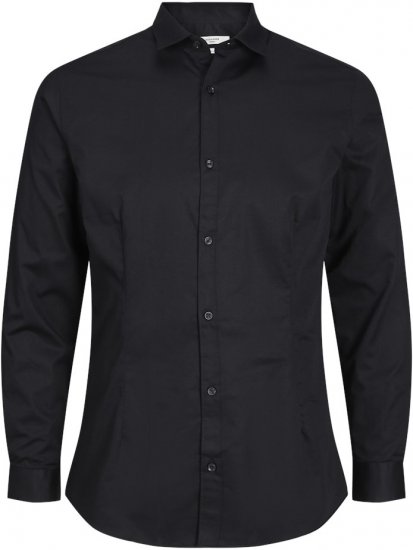 Jack & Jones ARMA LS Shirt Black - Skjorter - Store skjorter - 2XL-8XL