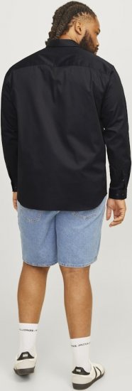 Jack & Jones ARMA LS Shirt Black - Skjorter - Store skjorter - 2XL-8XL