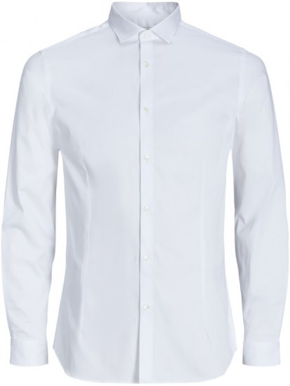 Jack & Jones ARMA LS Shirt White - Skjorter - Store skjorter - 2XL-8XL