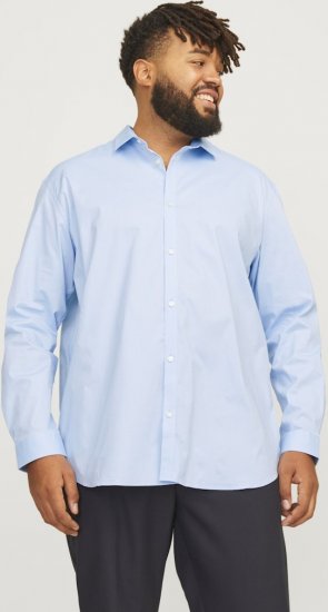Jack & Jones ARMA LS Shirt Cashmere Blue - Skjorter - Store skjorter - 2XL-8XL
