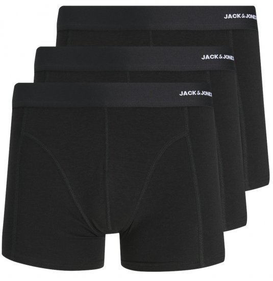 Jack & Jones BASIC BAMBOO Trunks 3-Pack Black - Undertøy & badetøy - Undertøy store størrelser 